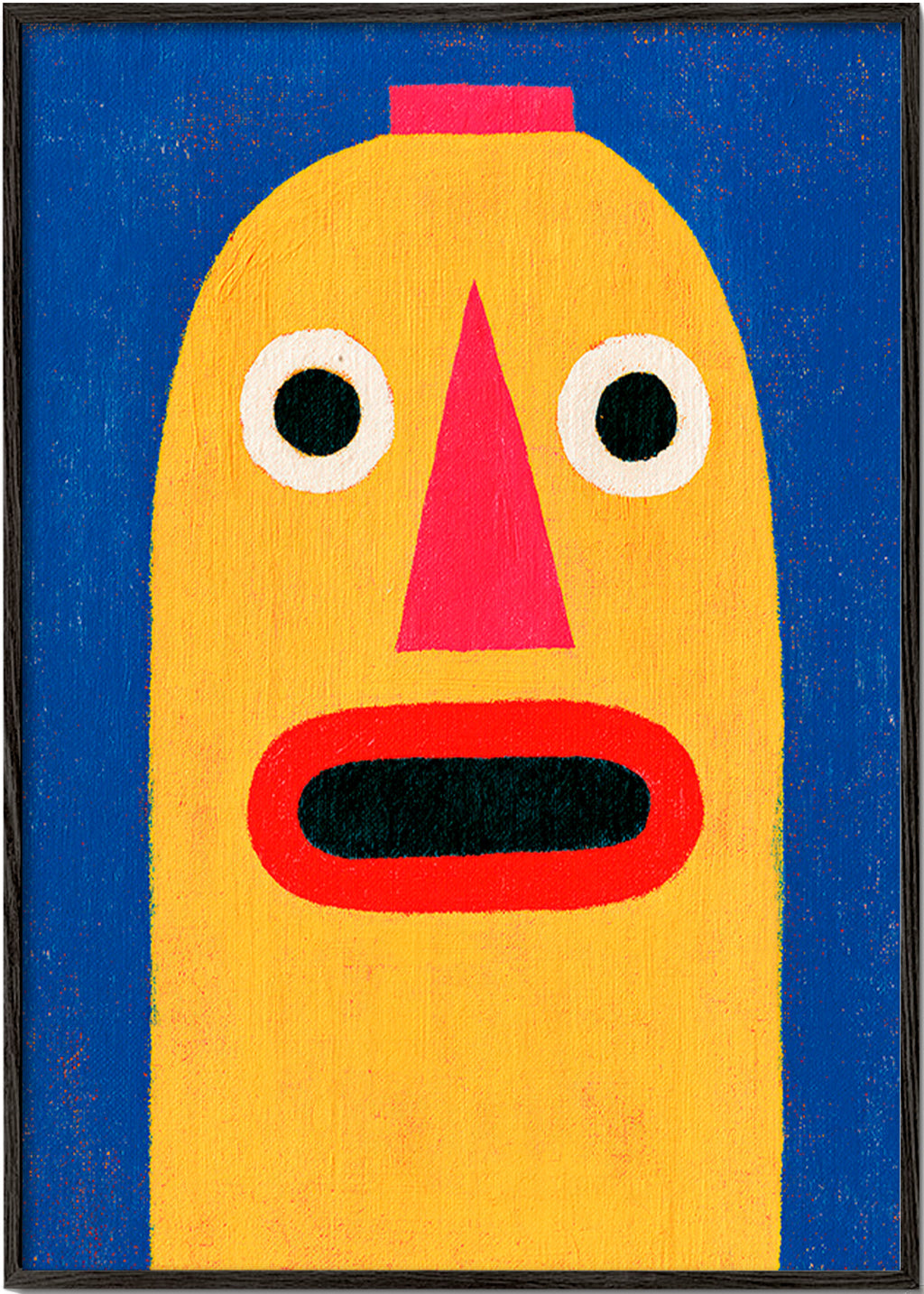 Ilustracja żółta maska