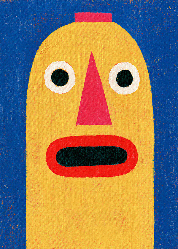 Ilustracja żółta maska