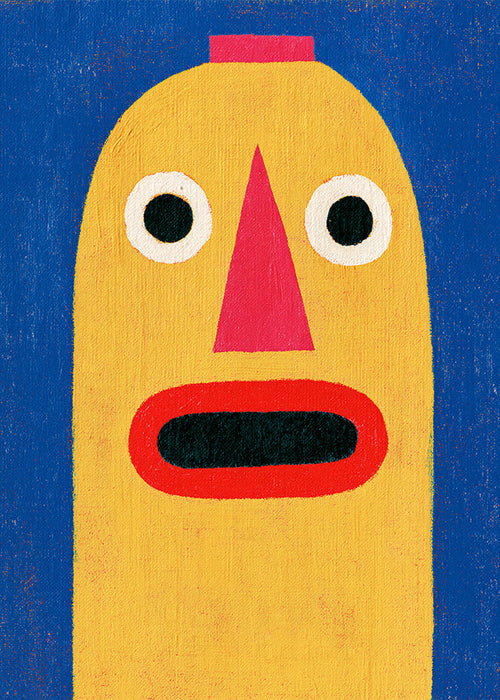 Ilustracja żółta maska
