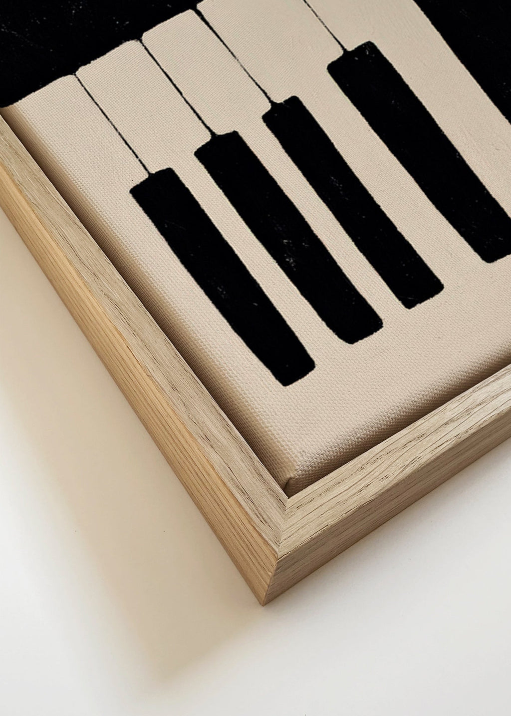 Minimalistyczny obraz klawiszy pianina