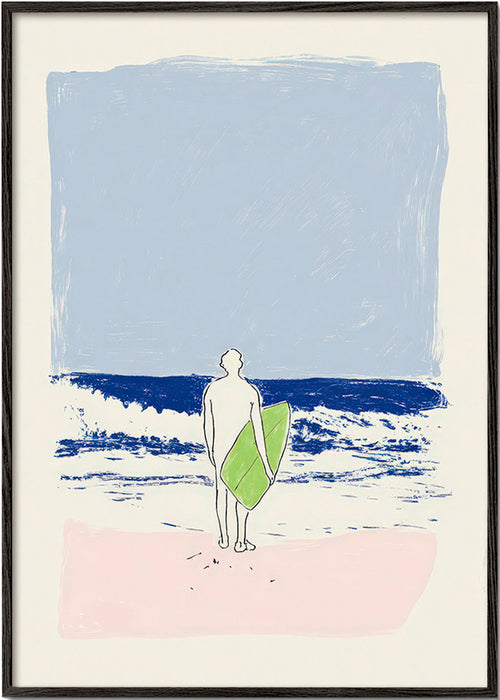 Minimalistyczna ilustracja surf