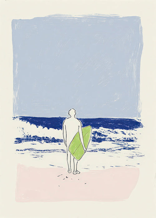 Minimalistyczna ilustracja surf