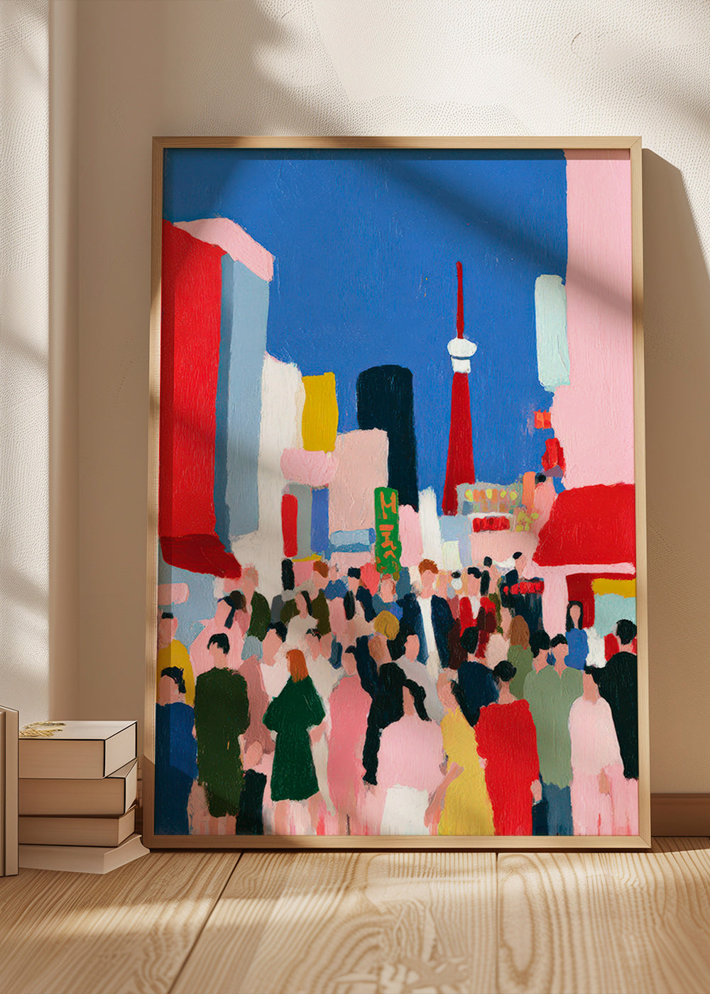 Plakat miasta Tokio kolorowy