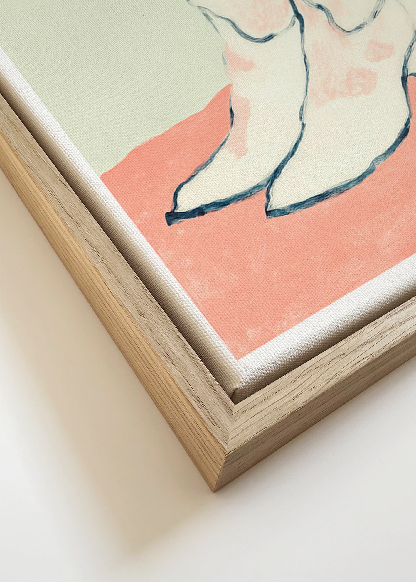 Ilustracja białe buty na pastelowym tle