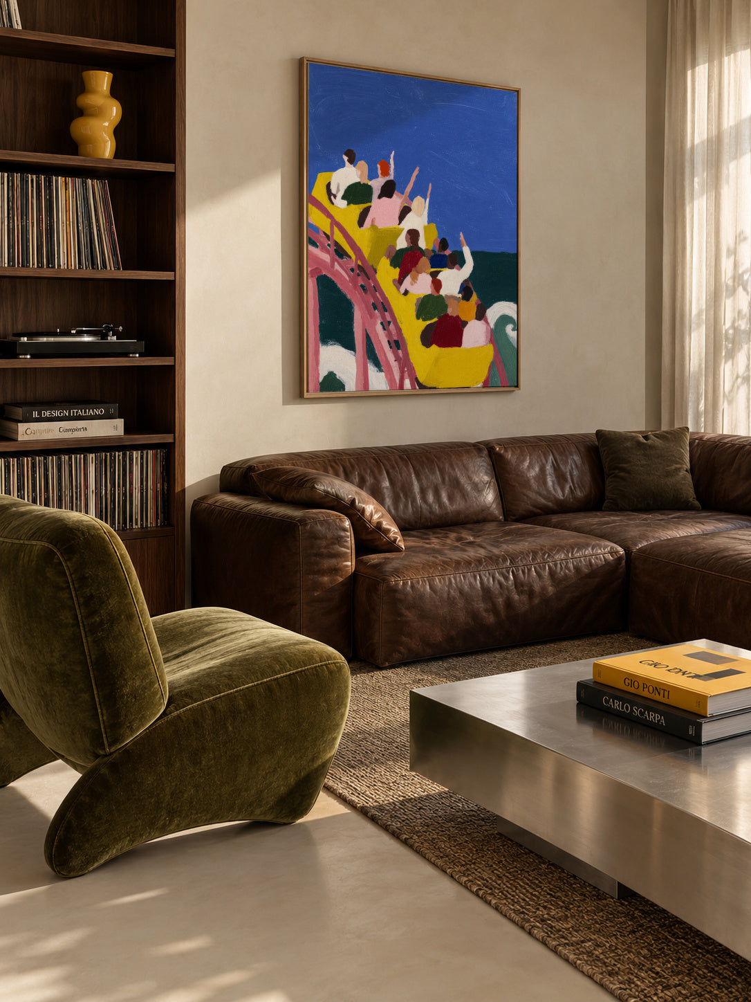 First Drop - Framed canvas in an interior