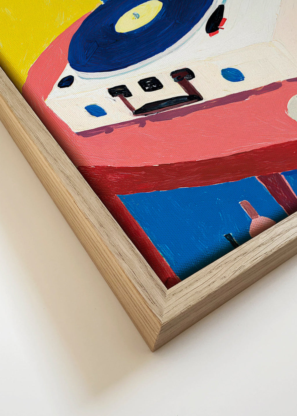 Ilustracja: retro gramofon na stole