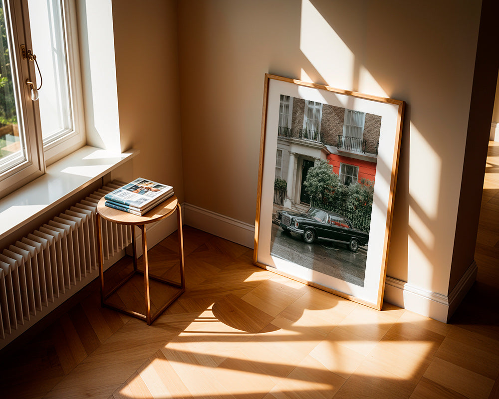 Fotografia uliczna z klasycznym samochodem