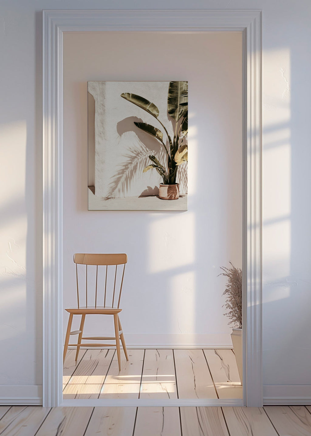 Plakat botaniczny: palma w doniczce