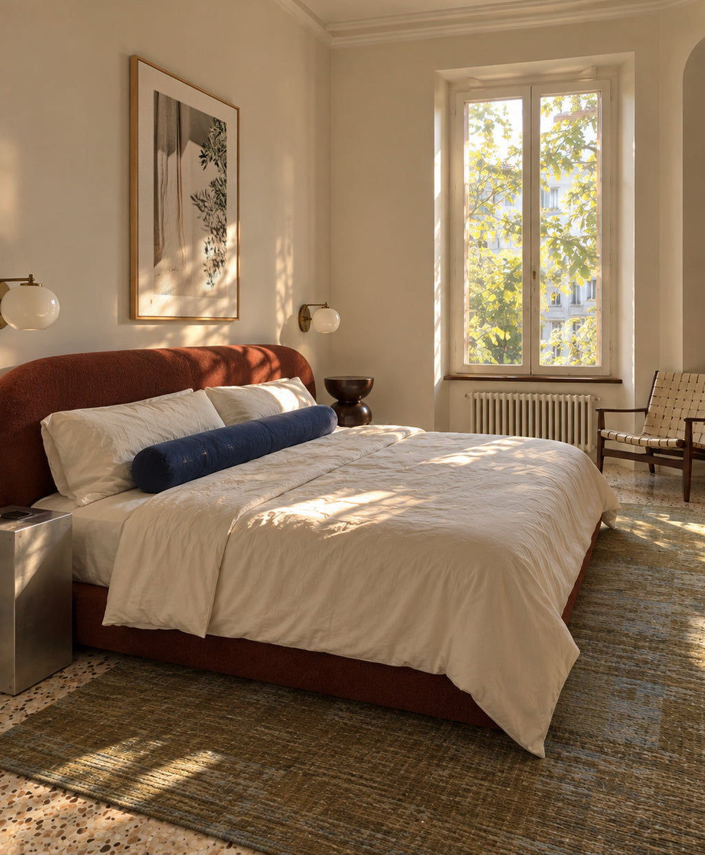 Linen Window - Framed canvas in an interior