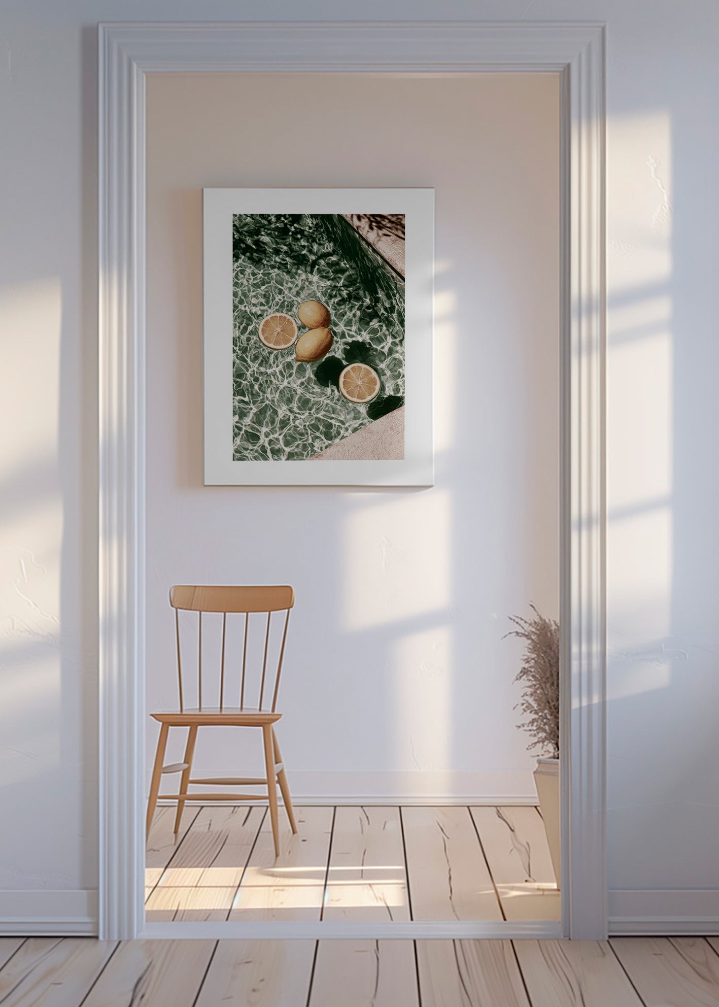 Sztuka do kuchni Cytryny w basenie