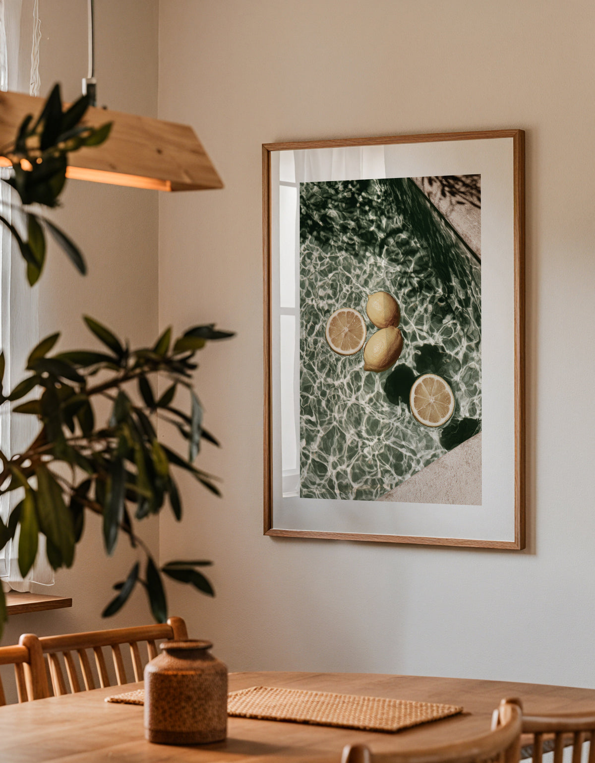 Poolside Citrus - Framed poster detail
