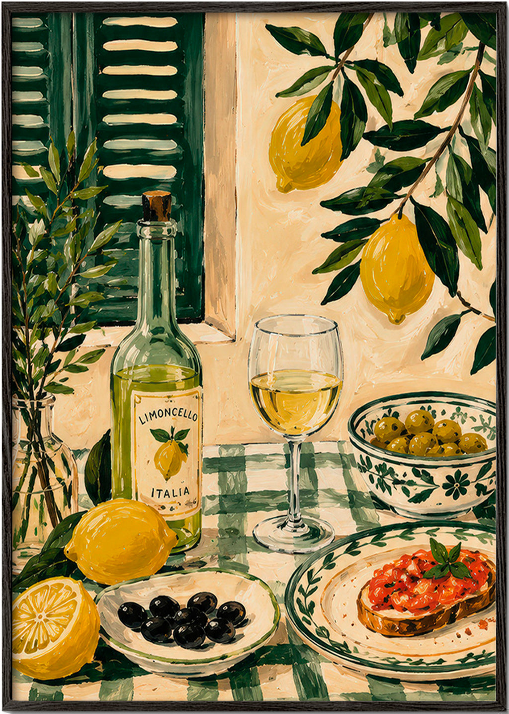 Sztuka do kuchni: martwa natura z cytrynami i limoncello
