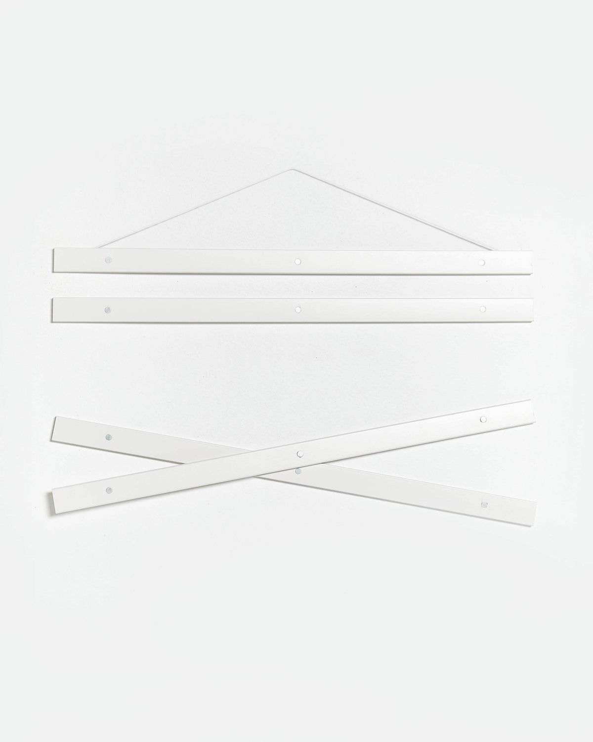 Colgador para póster de 20cm de madera y color blanco