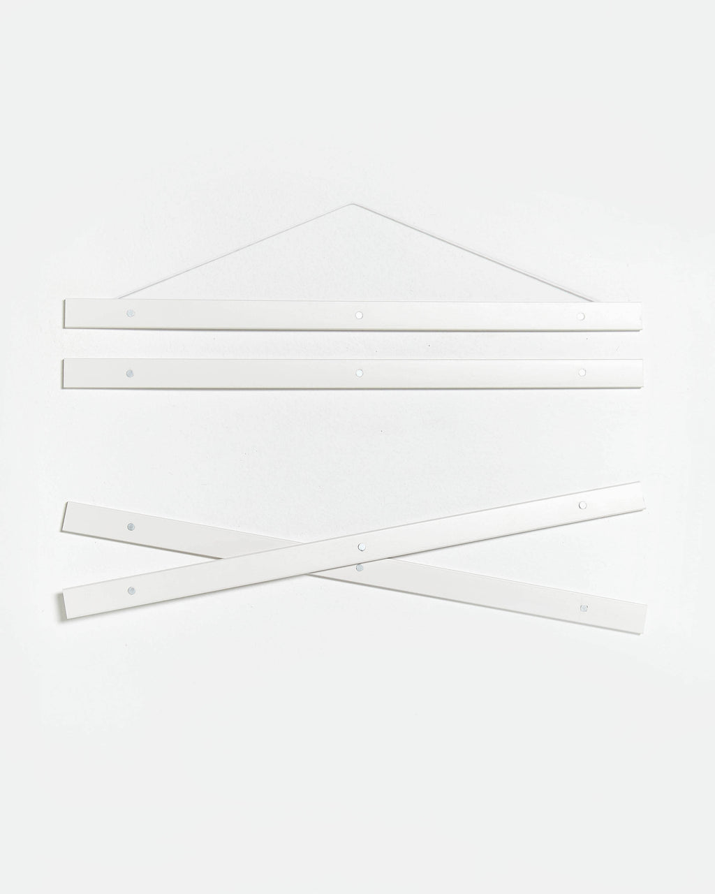 Colgador para póster de 40cm de madera y color blanco
