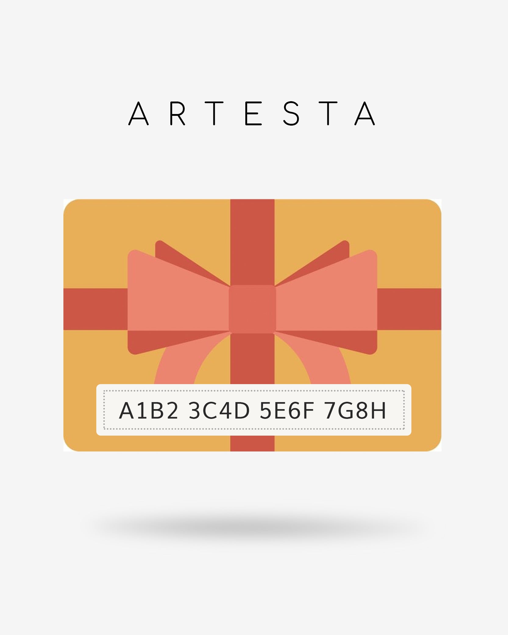 Tarjeta regalo de Artesta
